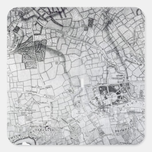 アンケートからのシートのセクション スクエアシール (正面)