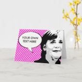 アンゲラ・メルケル カード (黄色い花)