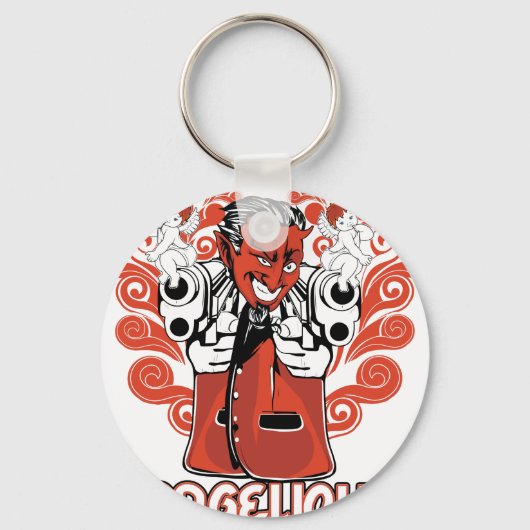 アンゲリキュータブラック キーホルダー (正面)