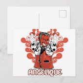 アンゲリキュータブラック ポストカード (正面/裏面)
