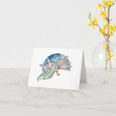 アンゲリックヒマンデザイングリーティングカード カード (黄色い花)