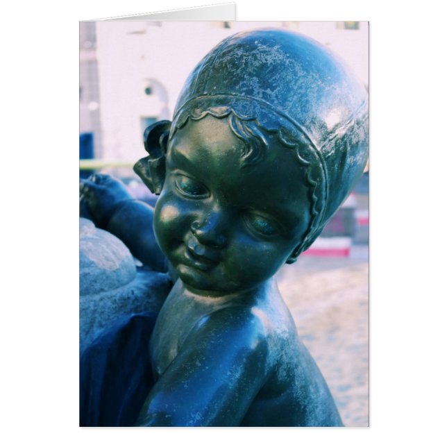 アンゲリック像バルセロナ，スペイン空白のカード (正面)