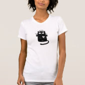 アンゲリック子猫ブラック Tシャツ (正面)