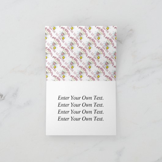 アンゲリック50誕生日 カード (内部)