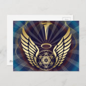 アンゲリック – メルカバ – メタトロン立方体 ポストカード (正面/裏面)