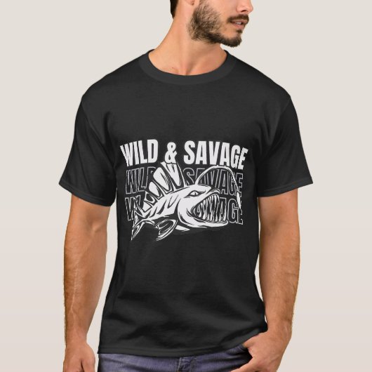 アンコウの野生の荒々しさ Tシャツ (正面)