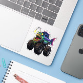 アンコウモンスタートラック シール (ノートパソコンとiPhone)