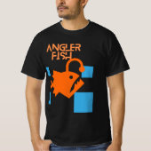 アンコウ オレンジ ティールスクエアTシャツ Tシャツ (正面)