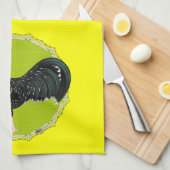 アンコナの雄鶏 キッチンタオル (四つ折り)