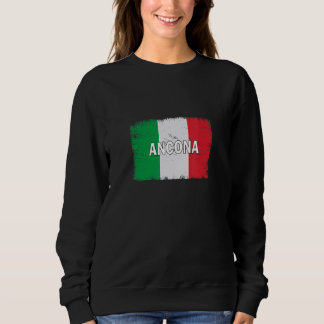 アンコナイタリア国旗イタリアンの街 スウェットシャツ