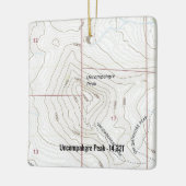 アンコンファーピークコロラドフォーティナー セラミックオーナメント (左)