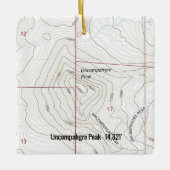 アンコンファーピークコロラドフォーティナー セラミックオーナメント (正面)