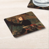 アンコールでのナポレオン・ボナパルトの激励 スクエアペーパーコースター (アングル)