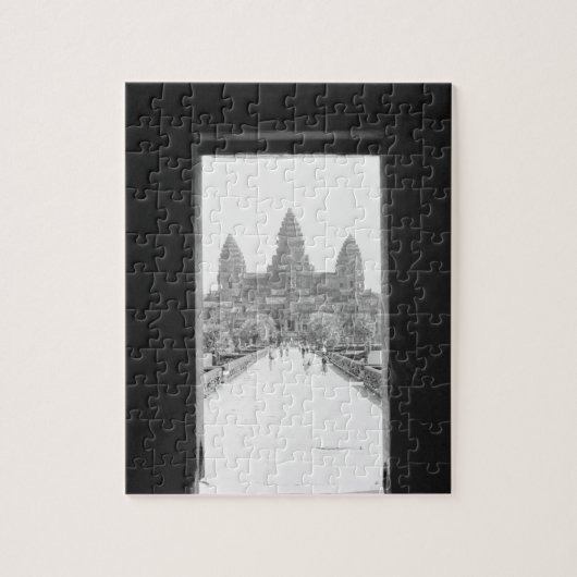 アンコールカンボジアアンコールワットドアビュー ジグソーパズル (縦)