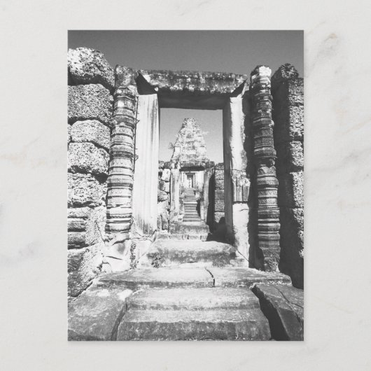 アンコールカンボジア、プリラップ寺 ポストカード (正面)