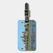 アンコールワットと湖の反射 - カンボジア ラゲッジタグ (正面縦)