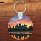 アンコールワットカンボジアサンセット キーホルダー (正面)