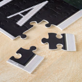 アンコールワットカンボジアヴィンテージ旅行ポスター ジグソーパズル (側面)