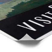 アンコールワットカンボジアヴィンテージ旅行ポスター ポスター (角)