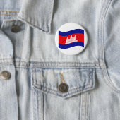 アンコールワットカンボジア国旗の波 缶バッジ (インサイチュ)