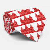 アンコールワットカンボジア/クメール国旗 ネクタイ (ロール)