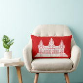 アンコールワットカンボジア/クメール国旗 ランバークッション (椅子)