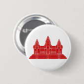 アンコールワットカンボジア/クメール国旗 缶バッジ (正面&裏面)