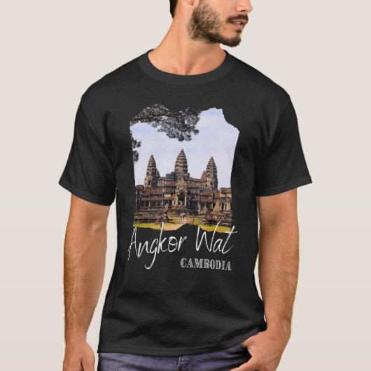 アンコールワットクメール歴史寺カンボジア1 Tシャツ (正面)