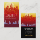 アンコールワットサンセットシルエットモダン名刺 名刺 (正面/裏面)