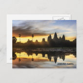 アンコールワット反射 ポストカード (正面/裏面)