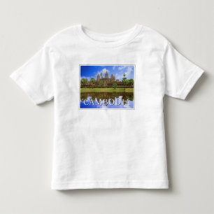 アンコールワット寺院｜カンプチア、カンボジア トドラーTシャツ