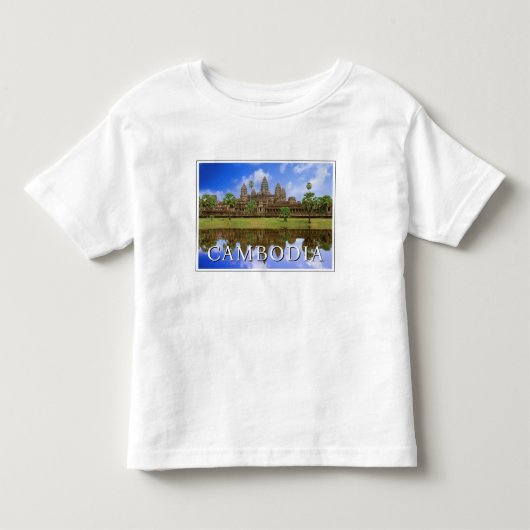 アンコールワット寺院|カンプチア、カンボジア トドラーTシャツ (正面)