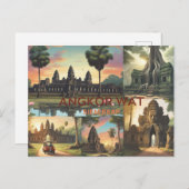 アンコールワット葉書 ポストカード (正面/裏面)