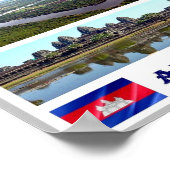 アンコールワット – カンボジア – モザイク –  ポスター (角)