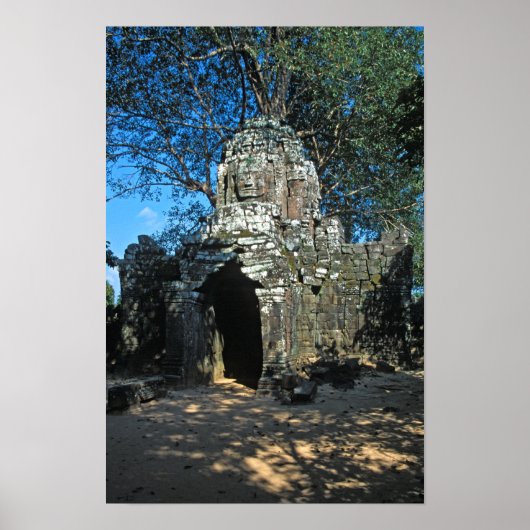 アンコールワット、タソム寺院 - カンボジア、アジア ポスター (正面)