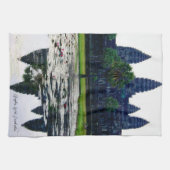 アンコールワット・テンプル・リフレクション（カンボジア） キッチンタオル (横)