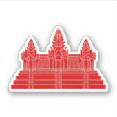 アンコールワットVer.2.0.クメール寺 シール (正面)