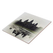 アンコール・ワットの寺院のカンボジアのセラミックタイル タイル (側面)