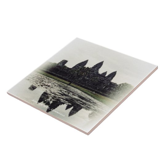 アンコール・ワットの寺院のカンボジアのセラミックタイル タイル (側面)