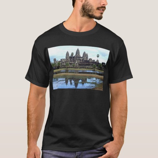 アンコール・ワットカンボジアの寺院旅行写真撮影 Tシャツ (正面)