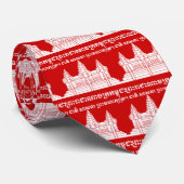 アンコール・ワットカンボジア/クメール国旗とモットー ネクタイ (ロール)