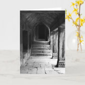 アンコール・ワット、カンボジア カード (黄色い花)