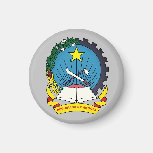 アンゴラのエンブレム マグネット (正面)