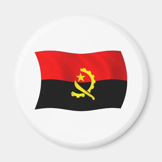 アンゴラの国旗マグネット マグネット (正面)