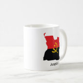 アンゴラの旗と国 コーヒーマグカップ (正面右)