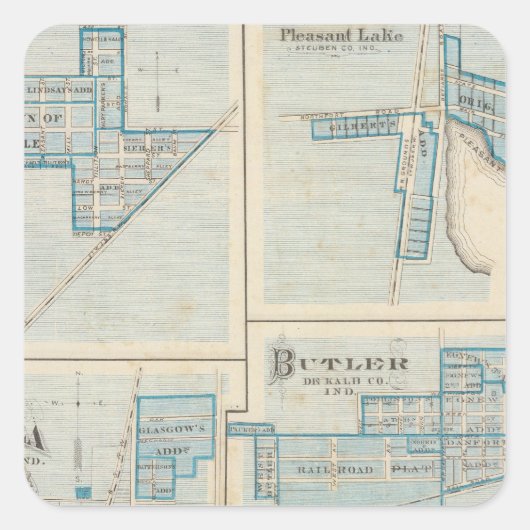 アンゴラの町とフリーモント スクエアシール (正面)