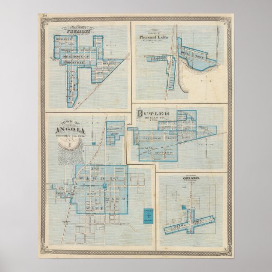 アンゴラの町とフリーモント ポスター (正面)