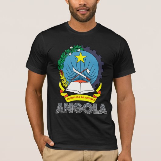 アンゴラの紋章付き外衣 Tシャツ (正面)