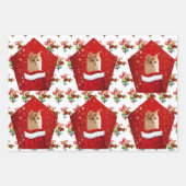 アンゴラキャットクリスマス ラッピングペーパーシート (正面2)