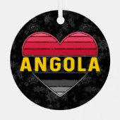 アンゴラハート、私はアンゴラのクリスマスが大好き メタルオーナメント (裏面)